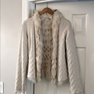 Reversible rabbit fur jacket by Cache